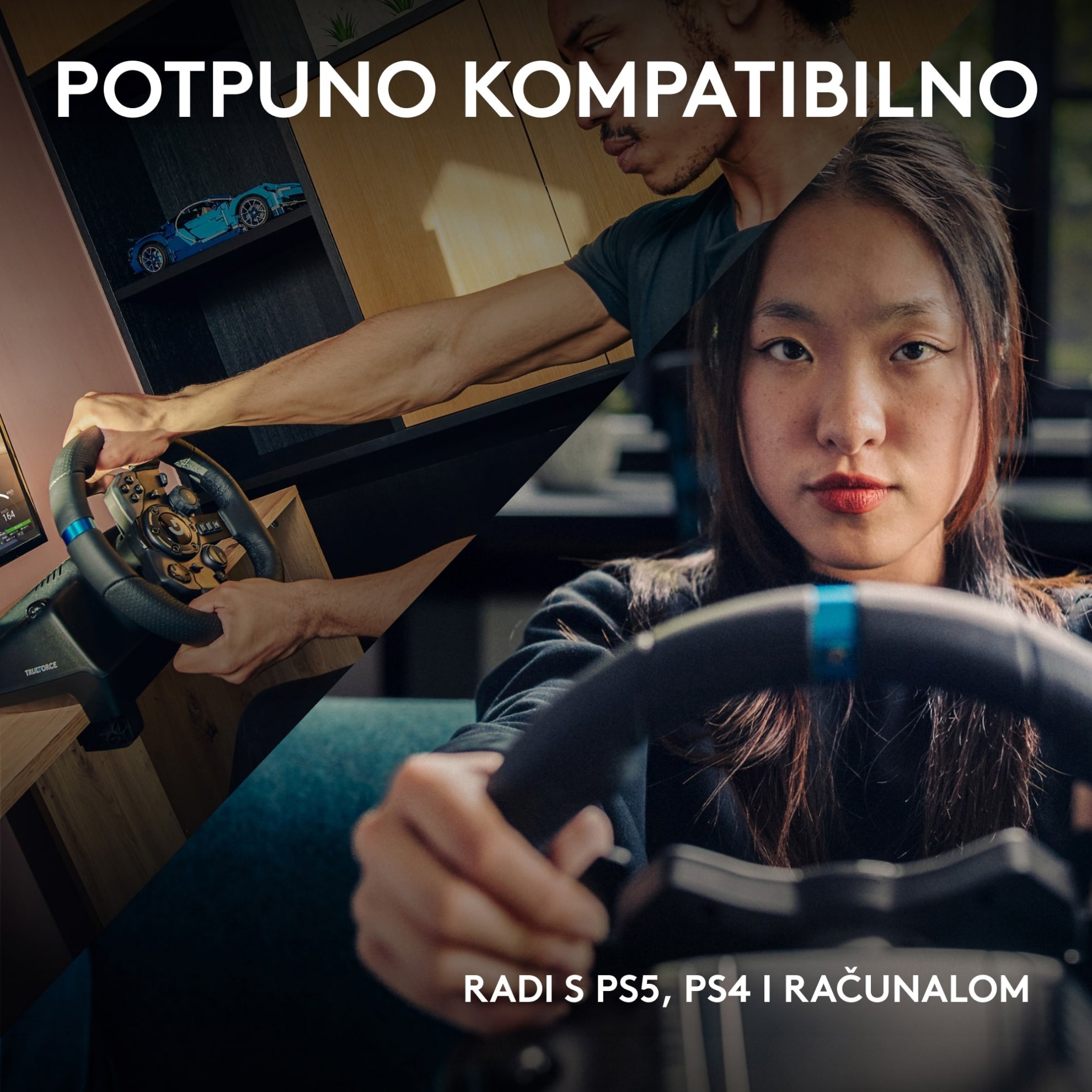 Volan LOGITECH G923 Trueforce Sim Racing Wheel, | Links