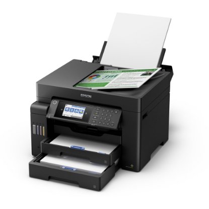Multifunkcijski printer EPSON EcoTank L15150, printer/scanner/copy/fax, A3, 4800 dpi, USB, LAN, WiFi, crni