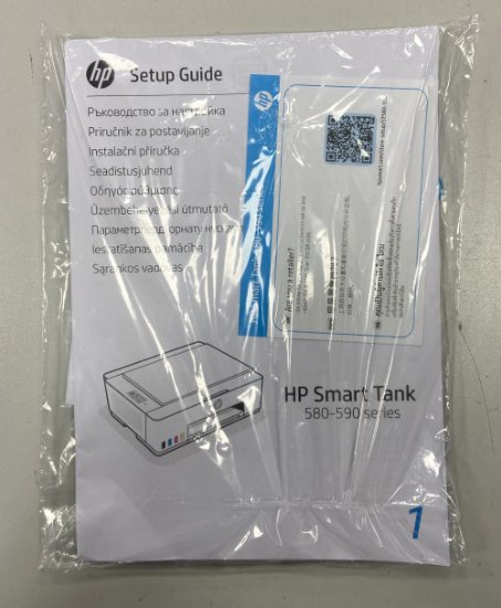 OPEN BOX - Multifunkcijski printer HP Smart Tank 580, 1F3Y2A, printer/scanner/copy, 4800dpi, USB, WiFi, crni