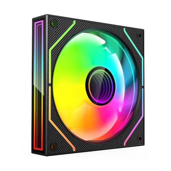 Ventilator BIT FORCE BLOW PWM ARGB, 120mm, 1800 okr/min, obrnuti, crni