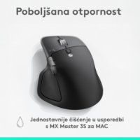 Miš LOGITECH MX Master 4, za Mac, optički, bežični, BT, crni