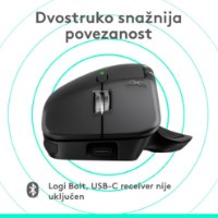 Miš LOGITECH MX Master 4, za Mac, optički, bežični, BT, crni