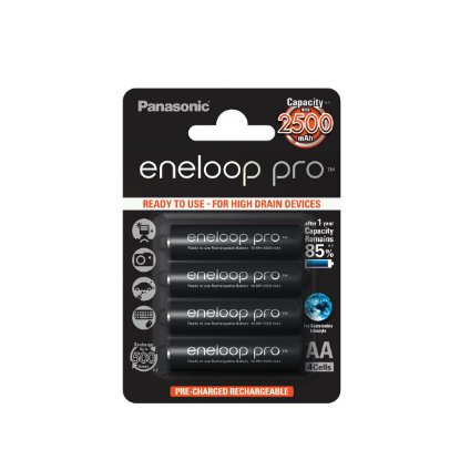 Baterija PANASONIC Eneloop PRO BK3HCDE4BE, tip AA, punjive, 2500mAh, 4kom