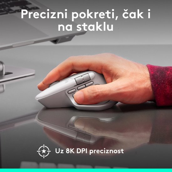 Miš LOGITECH MX Master 4, za Mac, optički, bežični, BT, crni