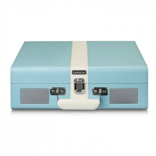 Gramofon LENCO TT-110, sa zvučnicima, BT, retro, plavi