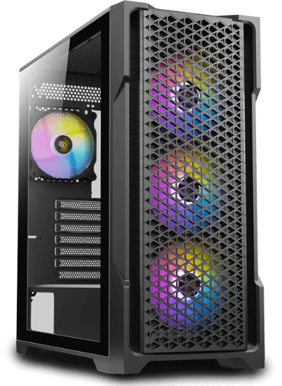 Računalo LINKS Gaming G240A / Ryzen 5 5600, 16GB DDR4, 1TB SSD NVMe, nVidia GeForce RTX 5060 8GB, WiFi, bez OS, crno