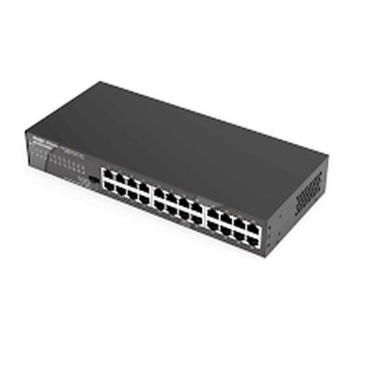 Switch RUIJIE-REYEE RG-ES124GD, 10/100/1000 Mbps, 24-port, crni