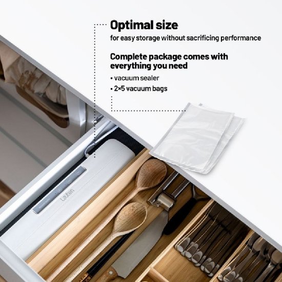 Aparat za vakumiranje LAUBEN 10WT, 80 W, bijeli