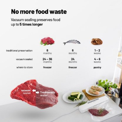 Aparat za vakumiranje LAUBEN 10WT, 80 W, bijeli