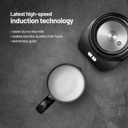 Pjenilica za mlijeko LAUBEN 550BC, 550W, 300ml, crna