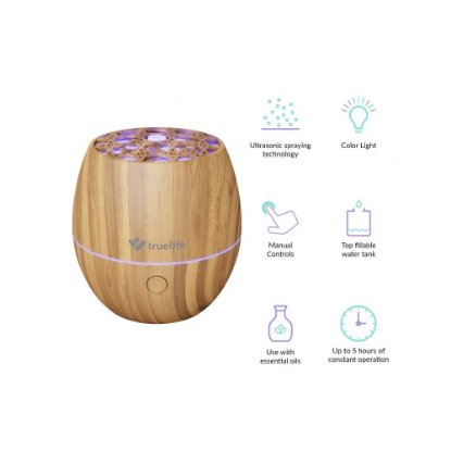 Ovlaživač zraka TRUELIFE AIR Diffuser D3 Light, difuzor, 120ml, smeđi