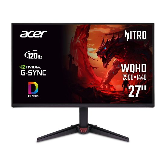 Gaming monitor 27" ACER Nitro VG270UG UM.HV0EE.G05, QHD, IPS, 120Hz, 1ms, 250cd/m2, zvučnici, crni