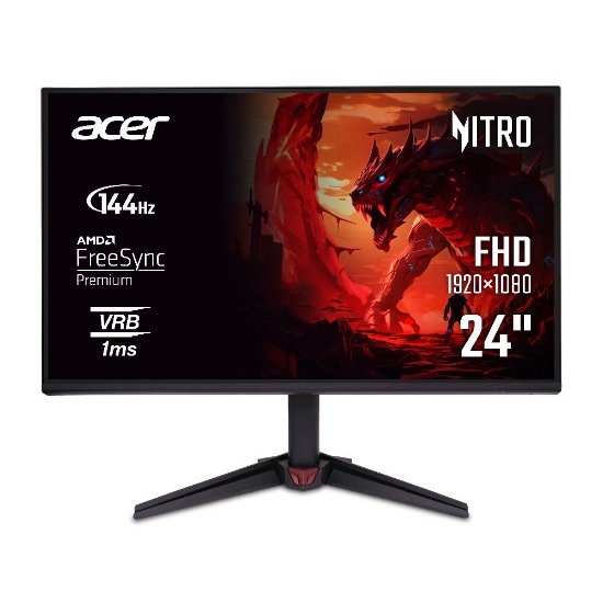 Gaming monitor 23.8" ACER Nitro VG240YP6 UM.QV0EE.605, FHD, IPS, 144Hz, 1ms, 250cd/m2, FreeSync, zvučnici, crni