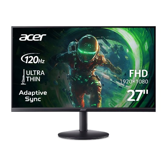 Monitor 27" ACER SA273G0bi, FHD, IPS, 120Hz, 4ms, 250cd/m2, crni