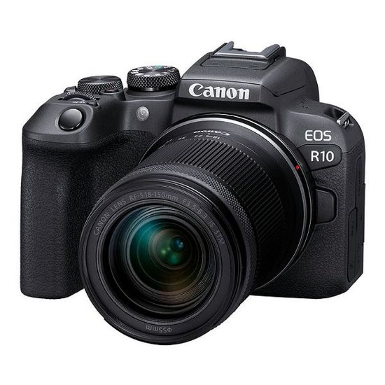 Digitalni fotoaparat CANON EOS R10 + RF-S 18-150mm STM, 24,2 Mp, 4K Ultra HD, crni