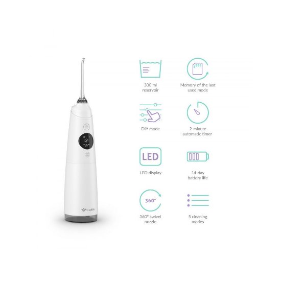 Oralni tuš TRUELIFE AquaFloss Compact C300, bijeli