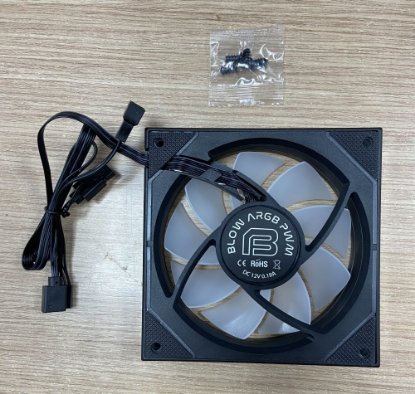 RABLJENI - Ventilator BIT FORCE BLOW PWM ARGB, 120mm, 1800 okr/min, obrnuti, crni