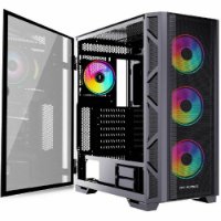 Kućište BIT FORCE GIANT ARGB-C-TG4, E-ATX, USB-C, RGB, crno, window, bez napajanja