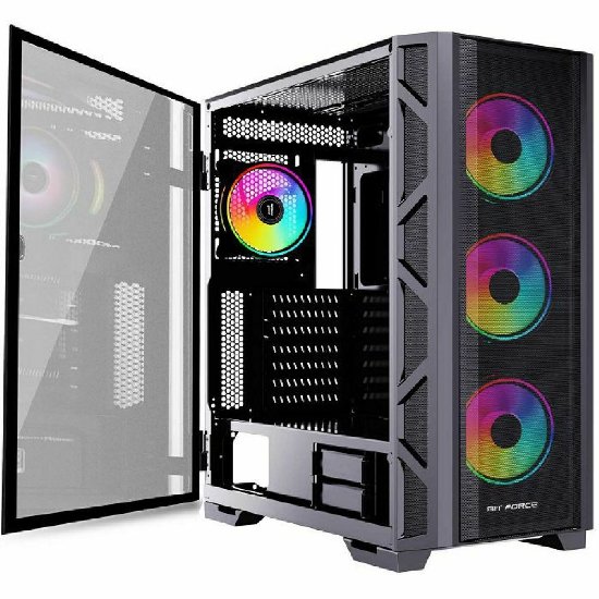 Kućište BIT FORCE GIANT ARGB-C-TG4, E-ATX, USB-C, RGB, crno, window, bez napajanja