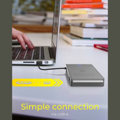 Eksterno kućište ICY BOX IB-AC603b-U3, USB 3.0 (M) na 2.5" SATA (M), siva zaštitna futrola