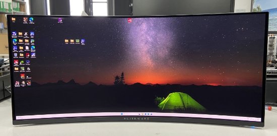 RABLJENI - Gaming monitor 34" DELL Alienware AW3423DWF, WQHD, QD-OLED, AMD FreeSync Premium Pro, 165Hz, 0.1ms, 250cd/m2, zakrivljeni, crni