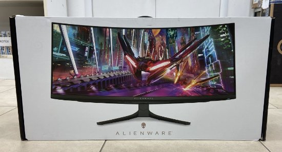 RABLJENI - Gaming monitor 34" DELL Alienware AW3423DWF, WQHD, QD-OLED, AMD FreeSync Premium Pro, 165Hz, 0.1ms, 250cd/m2, zakrivljeni, crni