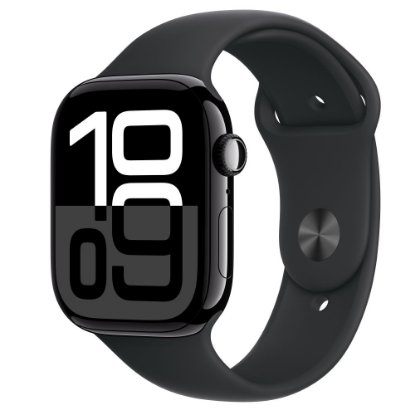 IZLOŽBENI - Pametni sat APPLE Watch S10 GPS, 46mm Jet Black Alu Case with Black Sport Band - M/L