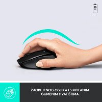 Tipkovnica + miš LOGITECH MK345 Wireless Combo, bežična, crna