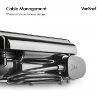 Aparat za vafle VONSHEF 2013307, 1100 W, za 4 kom, inox