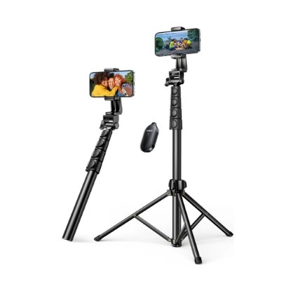 Selfie stick UGREEN LP661, do 7,2", tripod, daljinski, crni