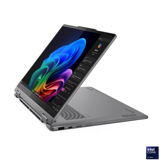 Laptop LENOVO Yoga 7 2-u-1 83JQ00ADSC / Core Ultra 7 258V, 32GB, 1TB SSD, Intel Arc Graphics, 14" 2,8K 120Hz OLED Touch, Windows 11 Pro, sivi
