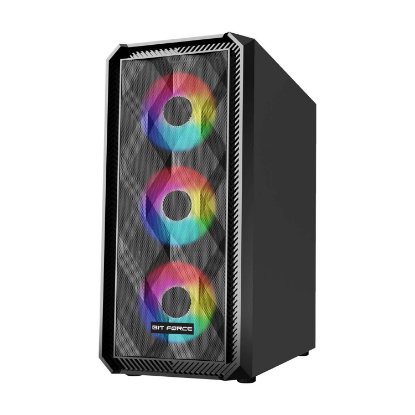 Kućište BIT FORCE PALADIN ARGB-4, MIDI, ATX, ARGB, crno, window, bez napajanja