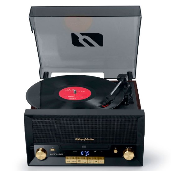 OPEN BOX - Mini linija MUSE MT-112W, CD/FM sa gramofonom, crna