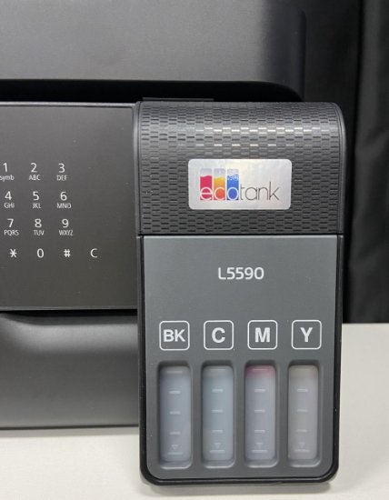 RABLJENI - Multifunkcijski printer EPSON ITS L5590, printer/scanner/copy/fax, Eco Tank, 4800 dpi, USB, WiFi, crni