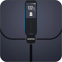 Pametna vaga RENPHO Elis Nova WiFi, mjeri težinu, indeks tjelesne mase, masno tkivo, mišićnu masu, crna