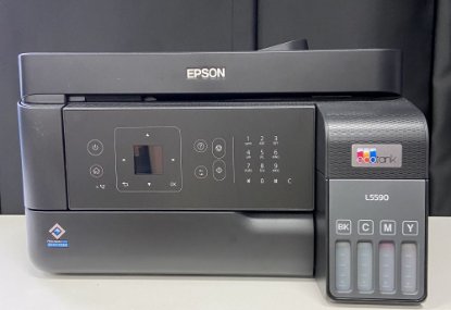RABLJENI - Multifunkcijski printer EPSON ITS L5590, printer/scanner/copy/fax, Eco Tank, 4800 dpi, USB, WiFi, crni