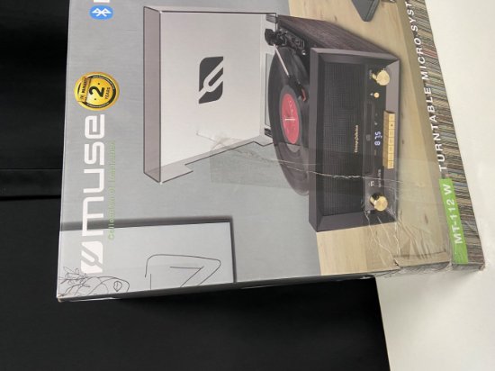 OPEN BOX - Mini linija MUSE MT-112W, CD/FM sa gramofonom, crna