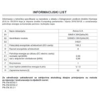 Kombinirani štednjak AMICA 58ME4.38HZpMs(W), 50 cm, 3+1, 62 l, Energetskia klasa A, bijeli