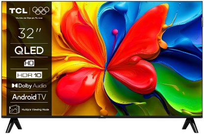 QLED TV 32" TCL 32S4K, DVB-T2/C/S2, HD, Android TV, WiFi, energetski razred F