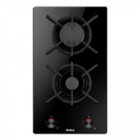 Ugradbena ploča AMICA DDPS 3201 LZBG, plinska, 30 cm, domino, 2 plamenika, staklokeramika, crna