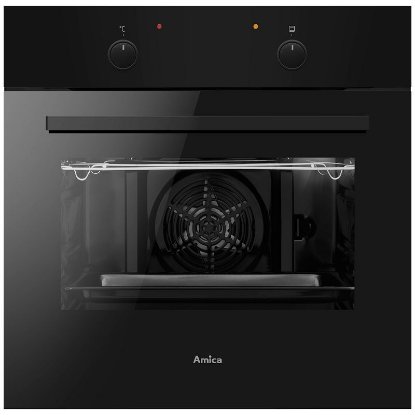 Ugradbena pećnica AMICA 10222.3EHbSm Fine Design, 62 l, parno čišćenje, energetski razred A, crna mat