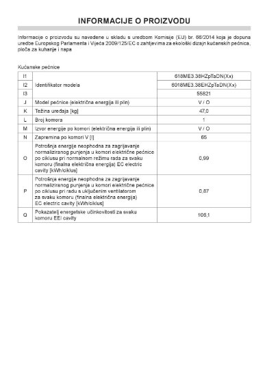 Kombinirani štednjak AMICA 618ME3.38HZpTaDN(Xx), 60 cm, kombinirani 3+1, električna pećnica, energetski razred A, inox