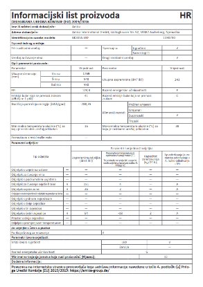 Ugradbeni hladnjak AMICA BK3055.6NF, kombinirani, 177 cm, 177/64 l, NoFrost, energetski razred F, bijeli