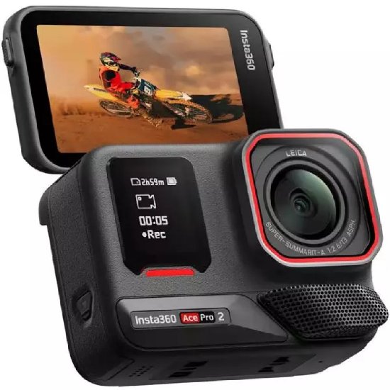 Sportska digitalna kamera INSTA360 Ace Pro 2, 8K, crna