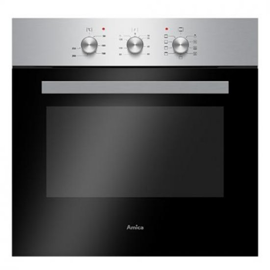 Ugradbena pećnica AMICA BOC 4210, 62 l, 8 funkcija pećnice, energetski razred A, inox