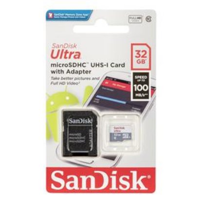 Memorijska kartica SANDISK, Micro SDHC Ultra, 32GB, SDSQUNR-032G-GN3MA, 100MB/s
