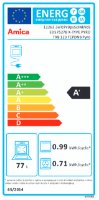 Ugradbena pećnica AMICA ED57527B, piroliza, 77 l, X type, energetski razred A+, crna
