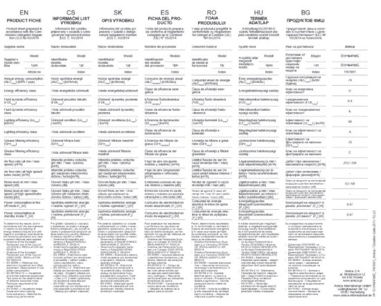 Teleskopska kuhinjska napa AMICA OTP6641BG, 60 cm, 389 m3/h, energetski razred D, crna