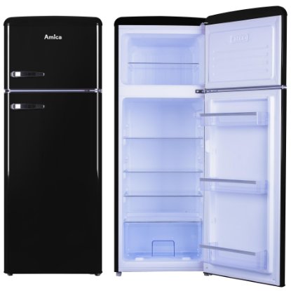 Hladnjak AMICA KGC15634S, kombinirani, 144 cm, 162/44 l, AutoDefrost, energetski razred E, crni