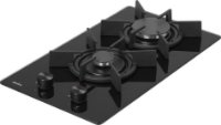 Ugradbena ploča AMICA DDPS 3201 LZBG, plinska, 30 cm, domino, 2 plamenika, staklokeramika, crna